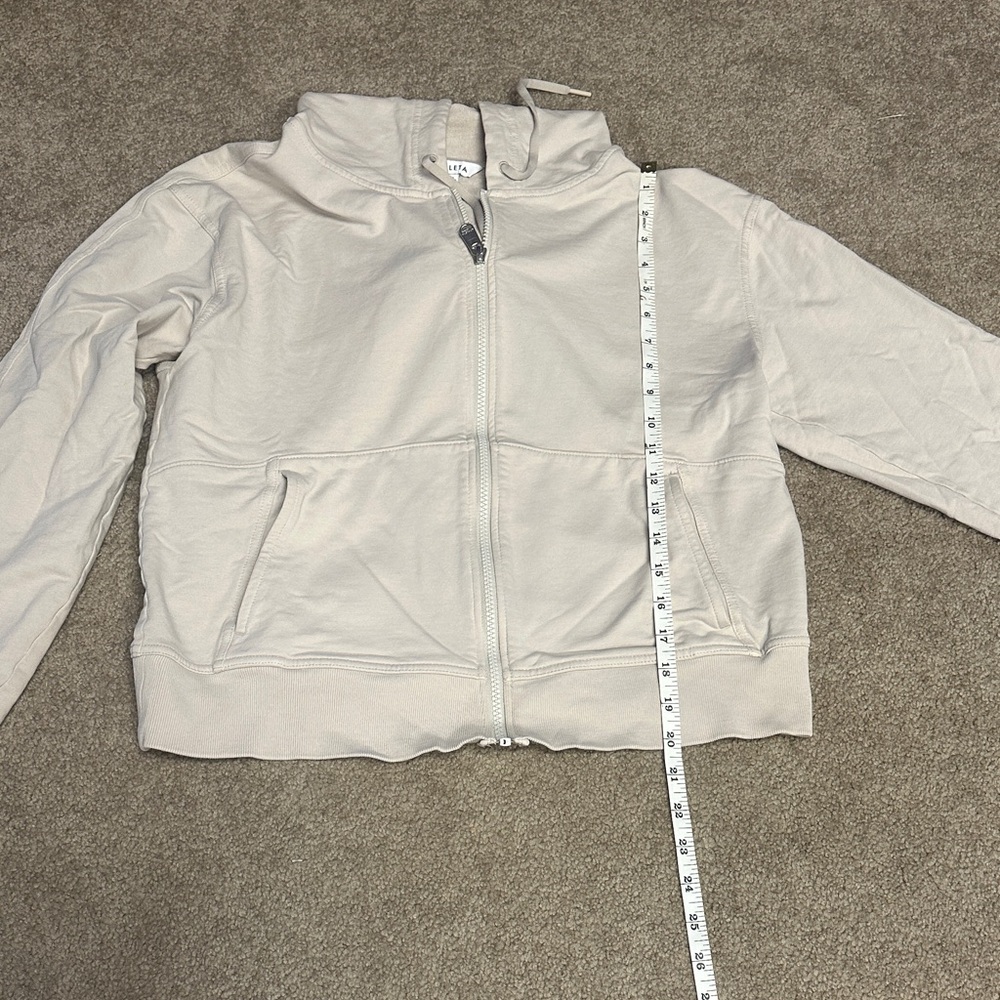 Athletha Cream Zip-Up Jacket